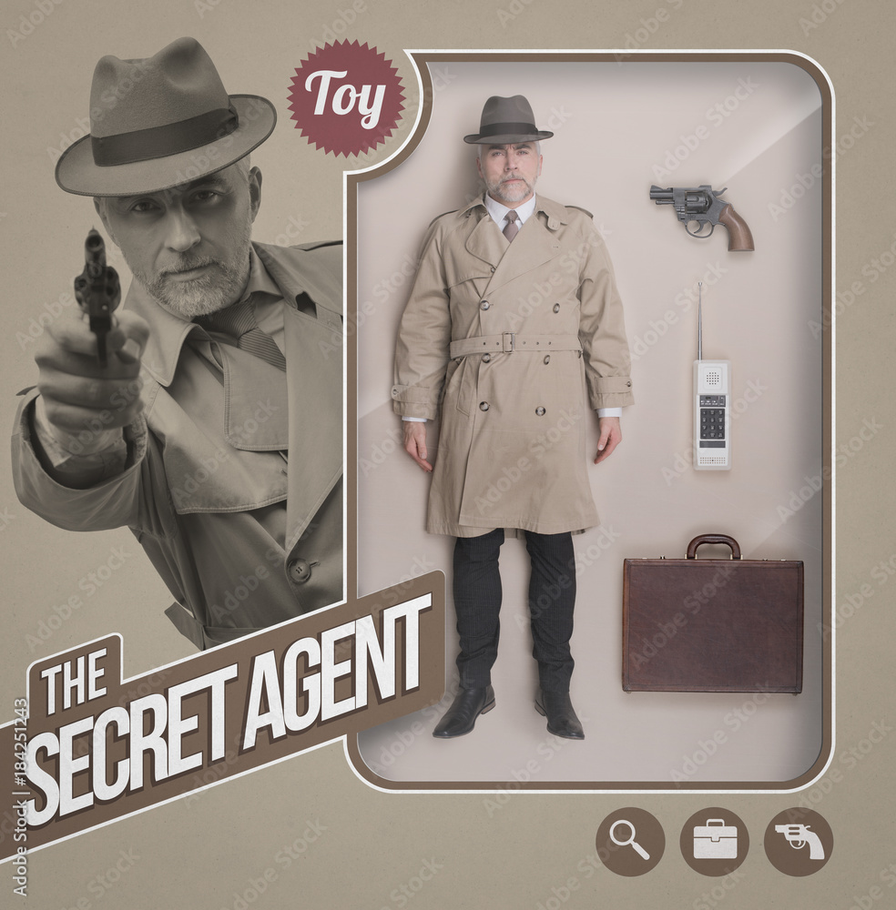 The secret agent realistic doll