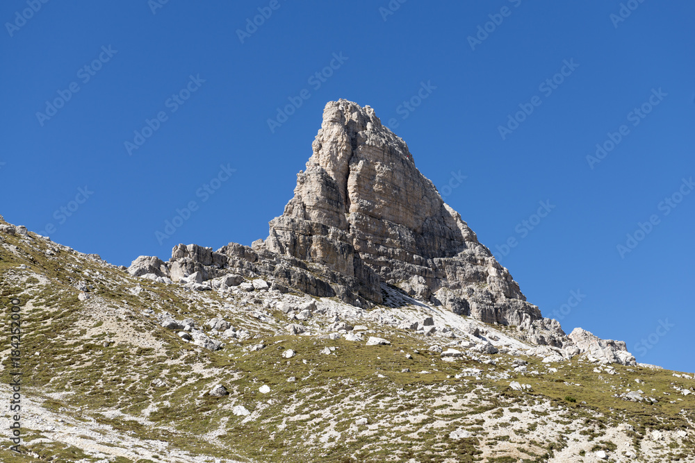 Italien, Dolomiten, Hochpustertal, Naturpark Drei Zinnen, der Toblinger Knoten.