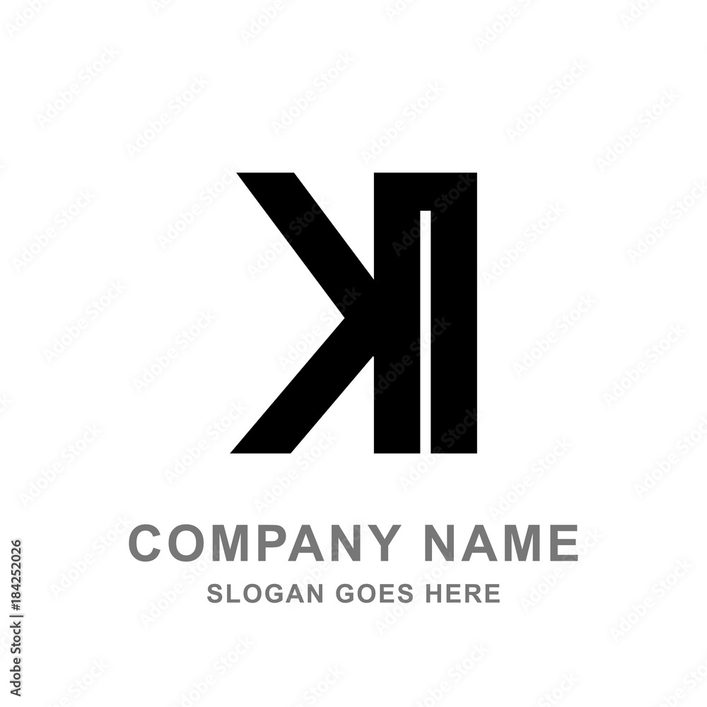 Simple Black Letter K Logo Simple Black Letter K Logo