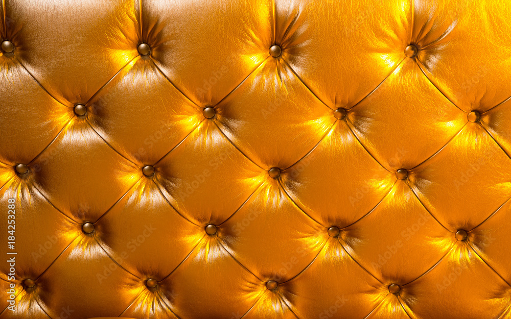 Fototapeta premium Vinyl or leather upholstery padded material