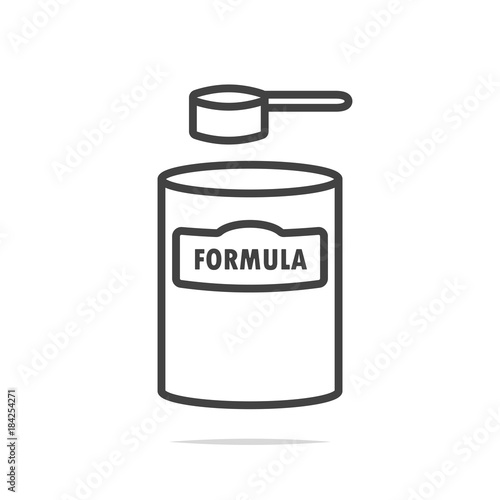 Baby formula icon vector