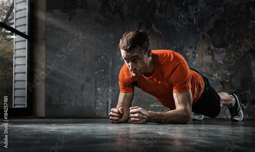 Sport background. Handsome ...