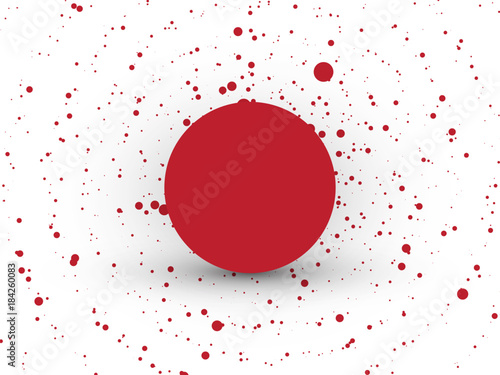 abstract red circle dots background