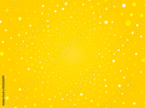 abstract yellow circle dots background
