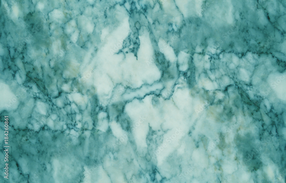 Naklejka premium blue and green marble texture nature background