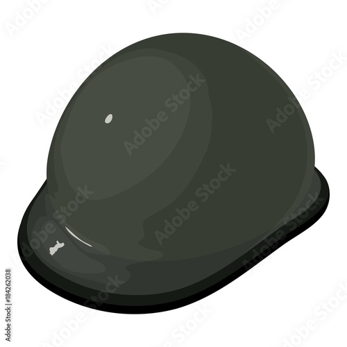 Helmet equestrian icon, isometric 3d style