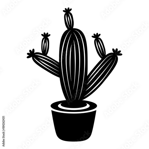 Cactus icon, simple style