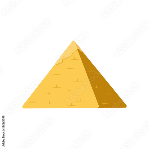 Egypt pyramid, symbol of ancient Egypt vector Illustration