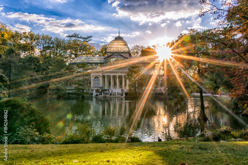Atardecer en el Palacio de Cristal