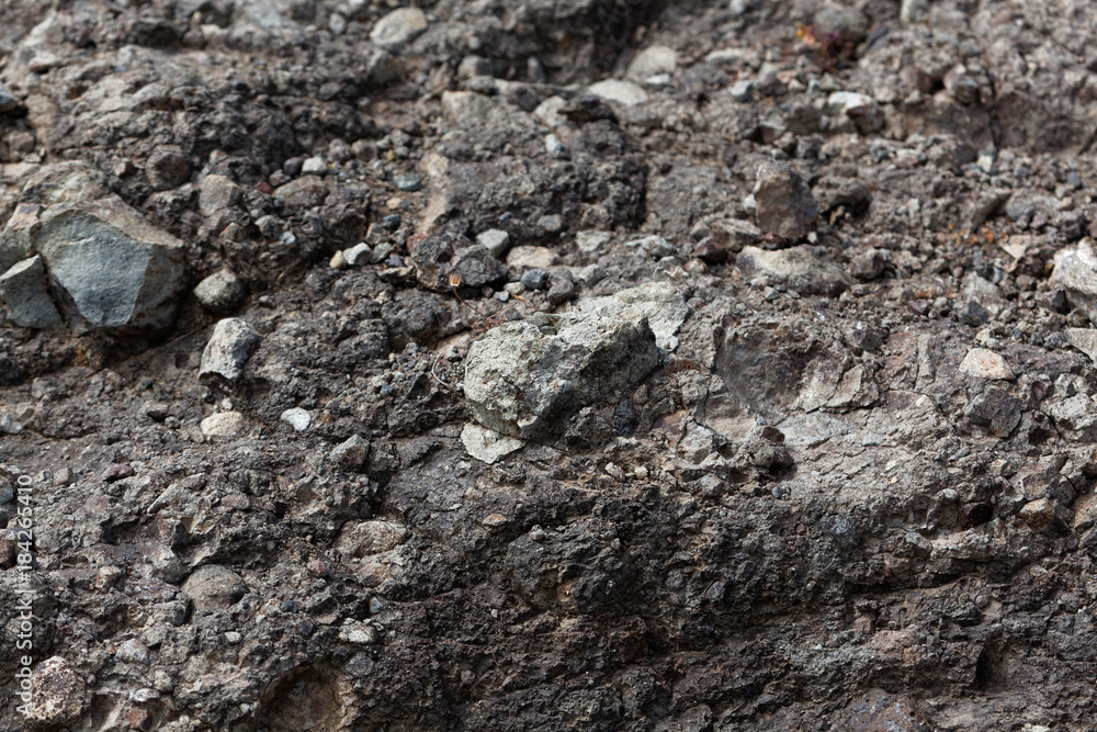 Volcanic tuff with large rock fragments Volcanic tuff with large rock fragments