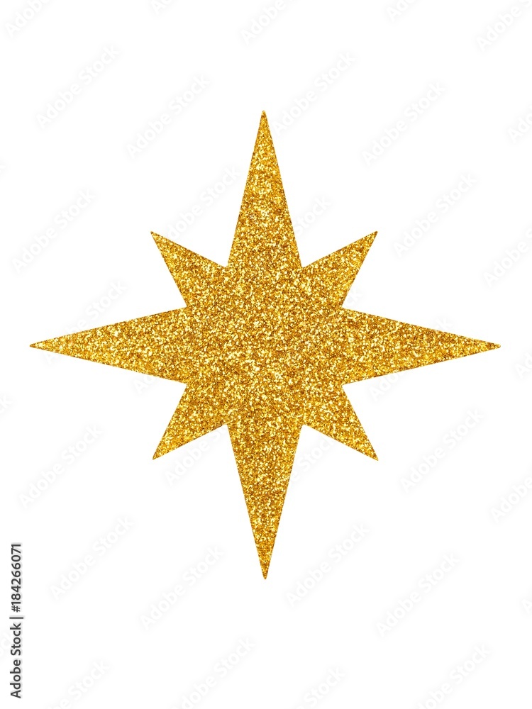 Obraz premium Christmas star on white