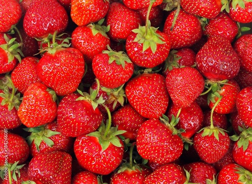 Fresh strawberries background