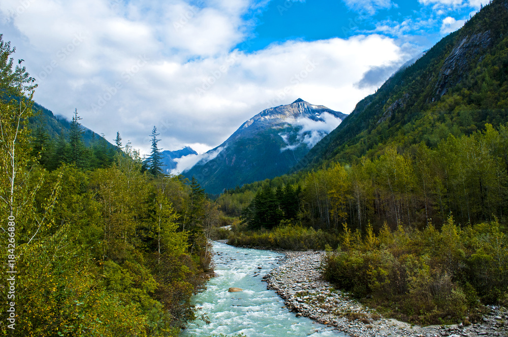 Crystal clear water in mountains Crystal clear water in mountains