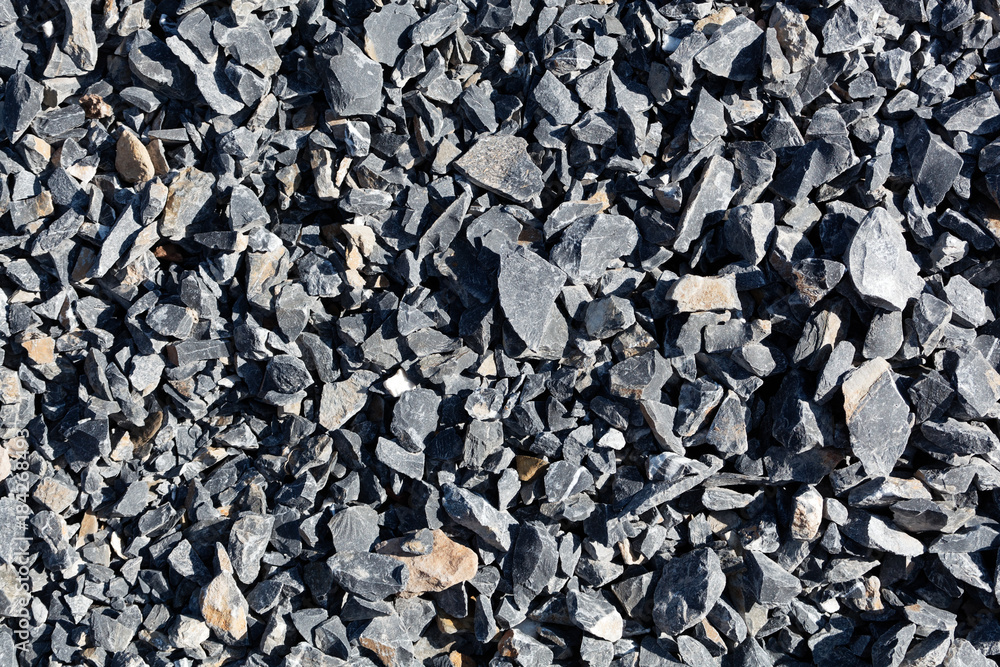 Black limestone rubbles for construction Black limestone rubbles for construction