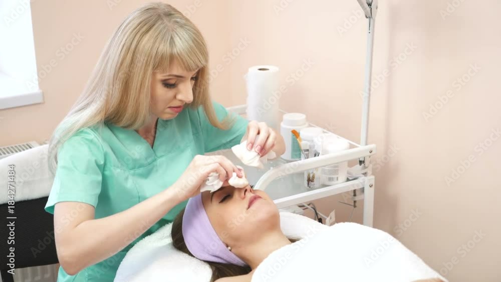 Facial mask at spa salon Facial mask at spa salon