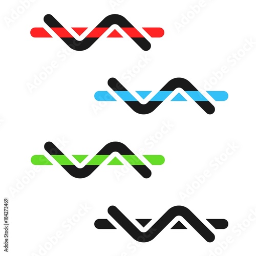 Abstract elements for logo design