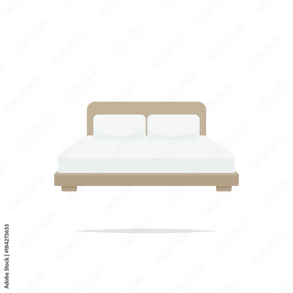 Bed icon vector