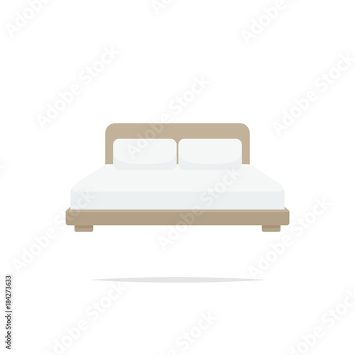 Bed icon vector