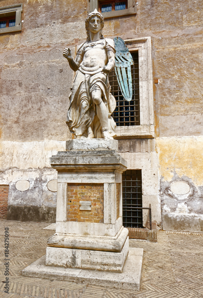 Statue of archangel St Michael , Rome