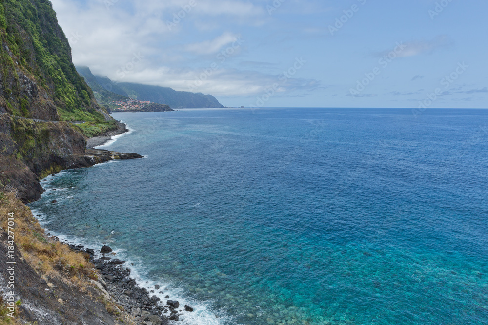 Fototapeta premium Panoramic Coast view Madeira, Portugal - beach