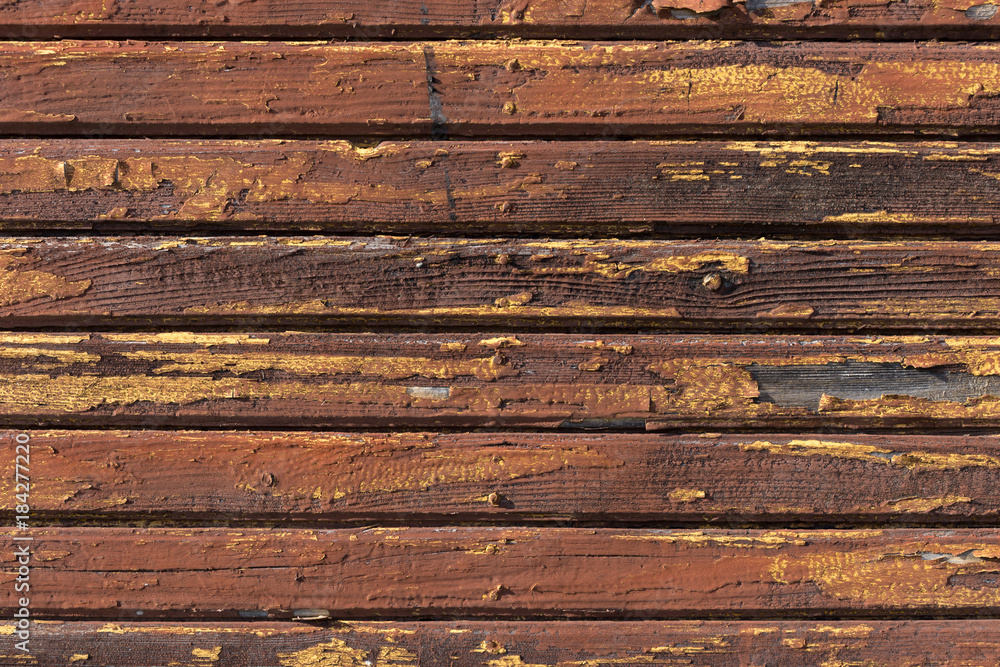 Old painted wood wall - texture or background Old painted wood wall - texture or background