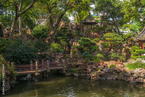 Yuyuan garden scenic view in Shanghai  China