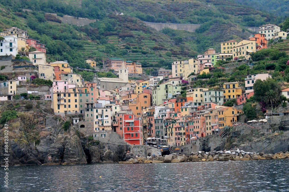 Fototapeta premium Cinque Terre village on cliffs