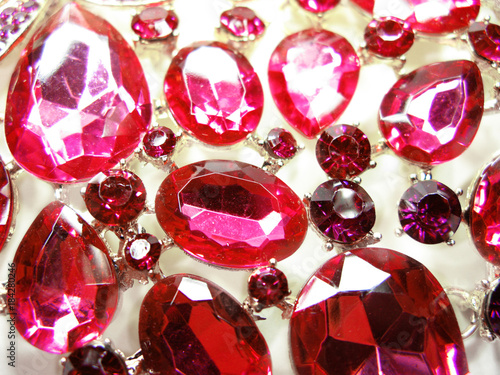 gem crystals red ruby diamonds jewel photo