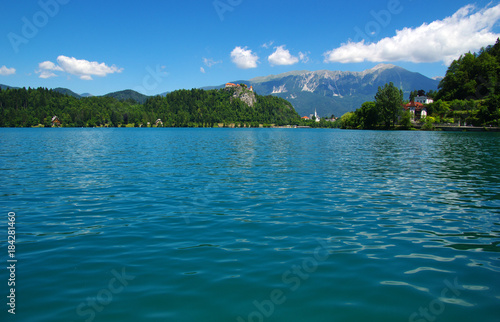 Landscape Lake Bled and mountains © Alekss