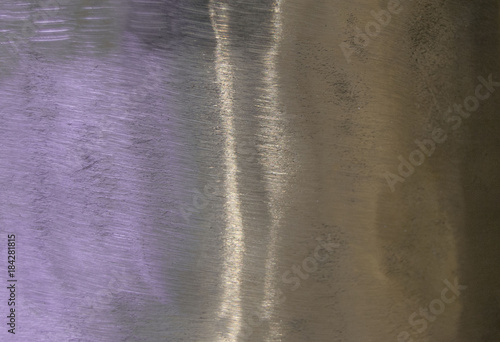 Metal background, texture of titanium, sheet of metal surface. iridescence. Heat tint, variety of colors.