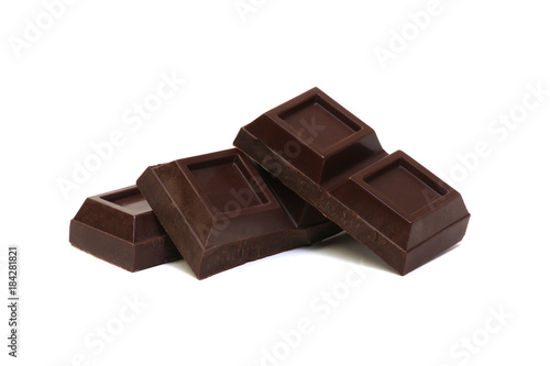  chocolate bar isolated on white