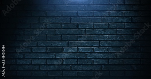 Vignette on blue wall background