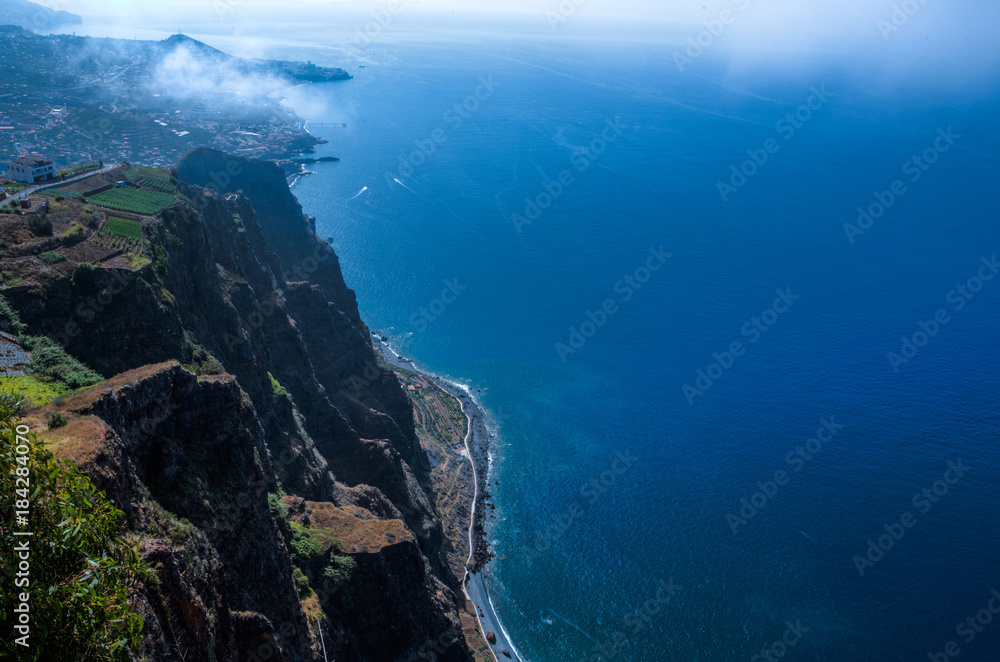 Natural panoramic view over madeira Portugal