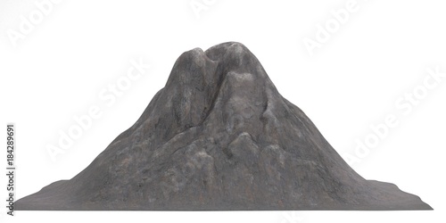 Realistic 3D Render of Volcano