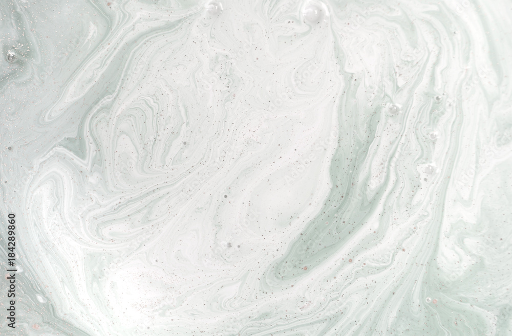 Obraz premium Marble abstract acrylic background. Nature green marbling artwork texture. Golden glitter.