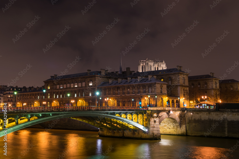 bridge from Ile de la Cite in Paris