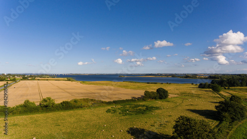 Ocean and countryside photo