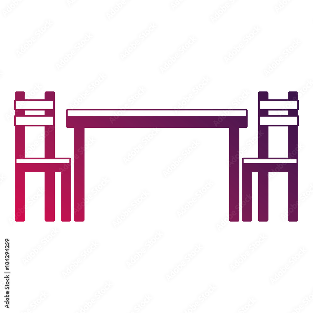 wooden table chair dining furniture empty icon vector illustration wooden table chair dining furniture empty icon vector illustration
