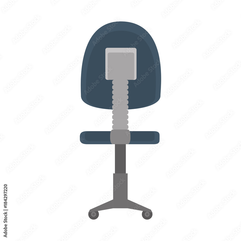 office chair isolated icon office chair isolated icon