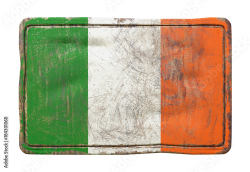 Photography Old Ireland flag