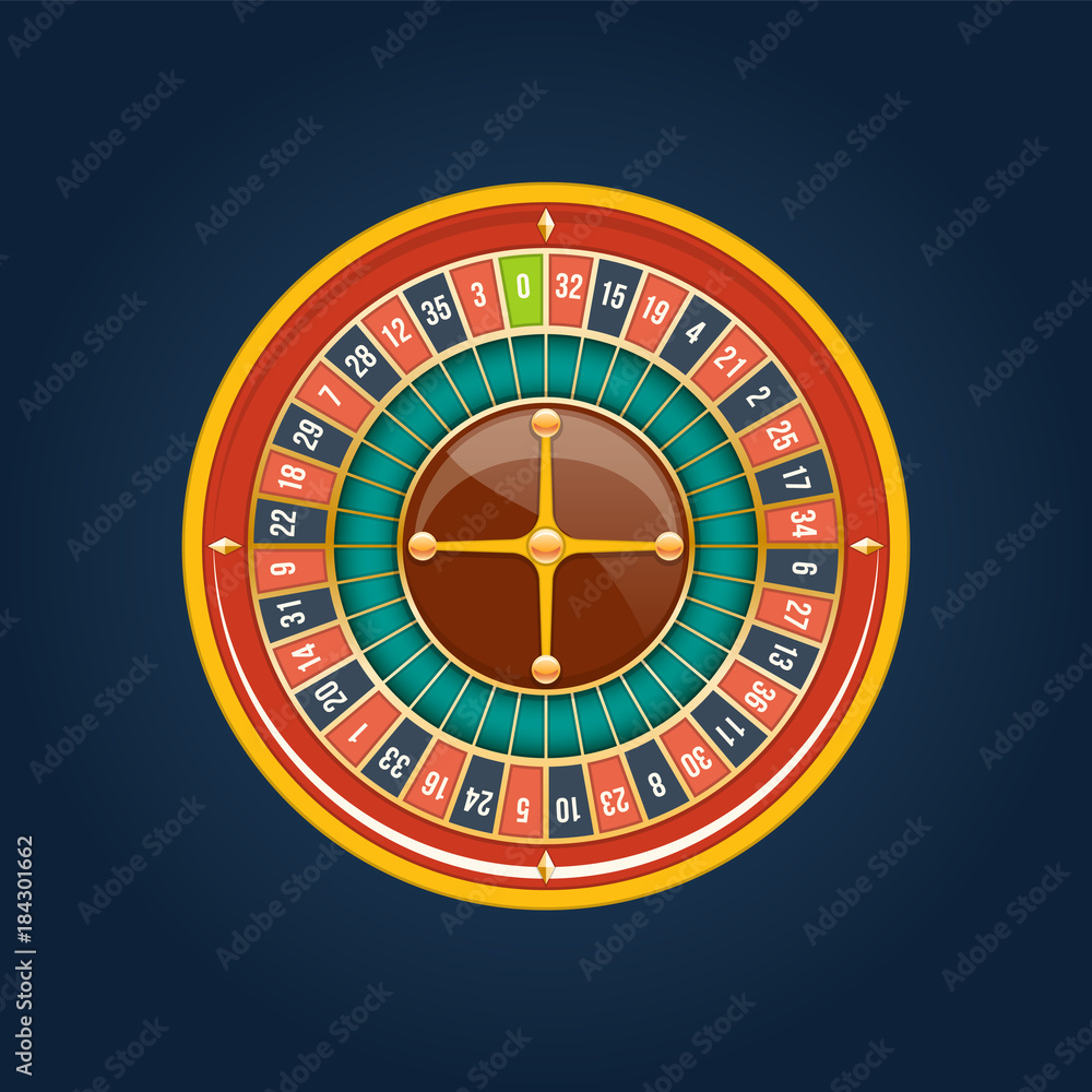 Realistic jackpot casino. Roulette wheel, lucky, financial growth, money profit. Realistic jackpot casino. Roulette wheel, lucky, financial growth, money profit.