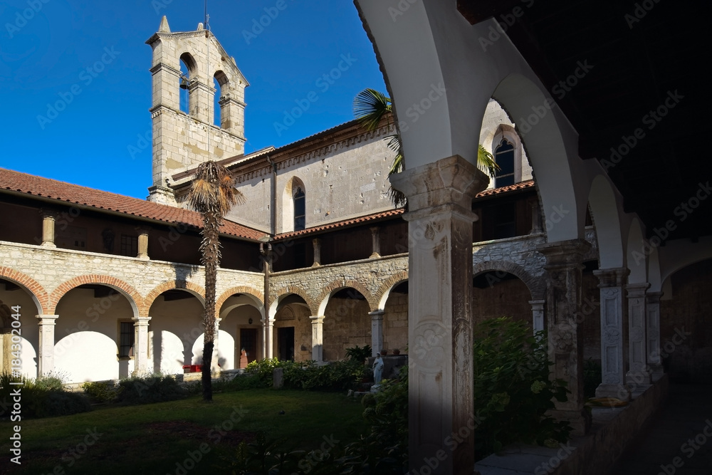 Monastery of St. Francis in Pula. Croatia.