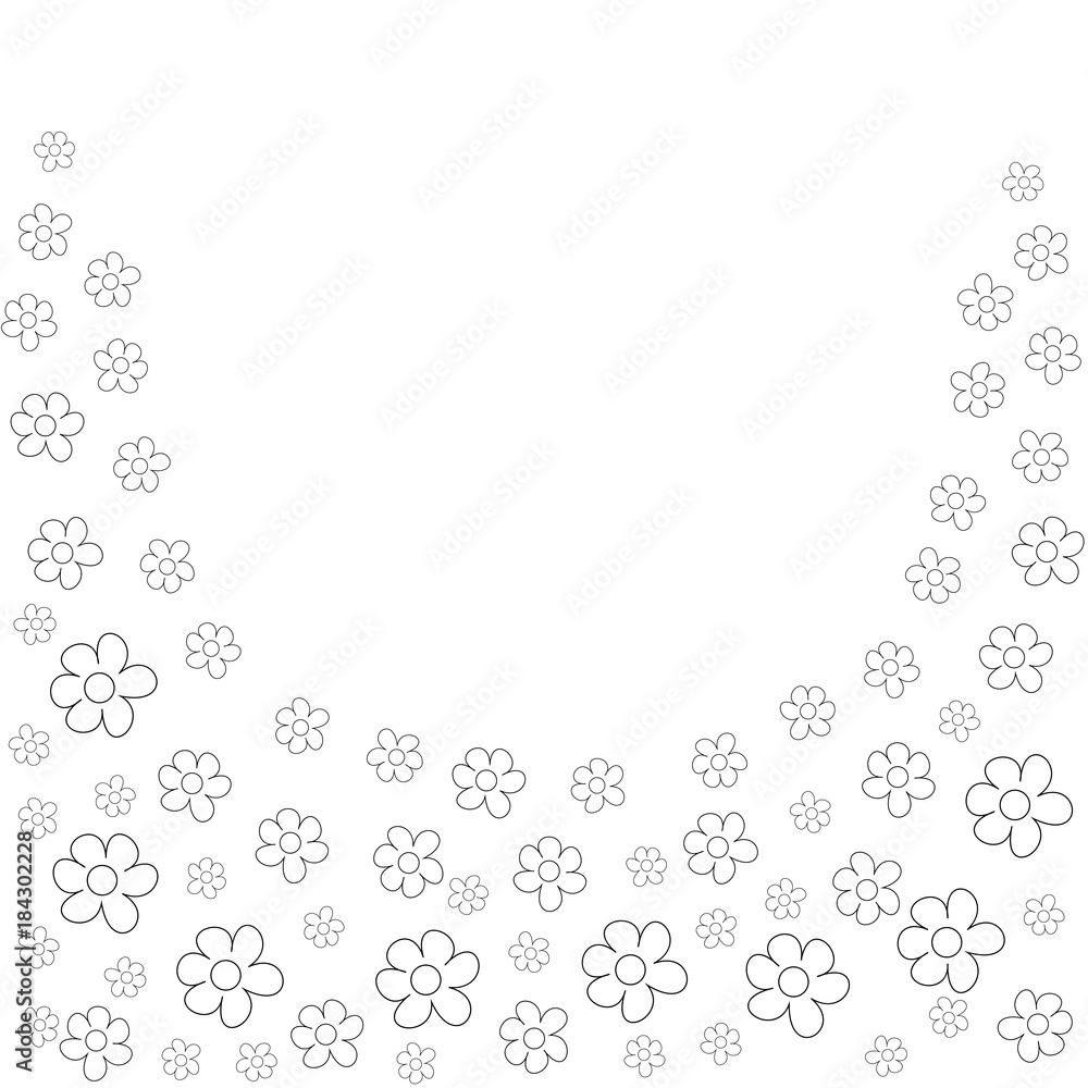 floral frame on a white background prints, greeting cards, invitations for holiday, birthday, wedding, Valentine's day, party floral frame on a white background prints, greeting cards, invitations for holiday, birthday, wedding, Valentine's day, party