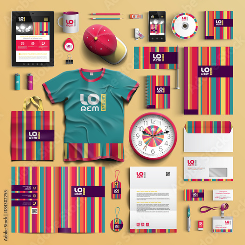 Stationery template design