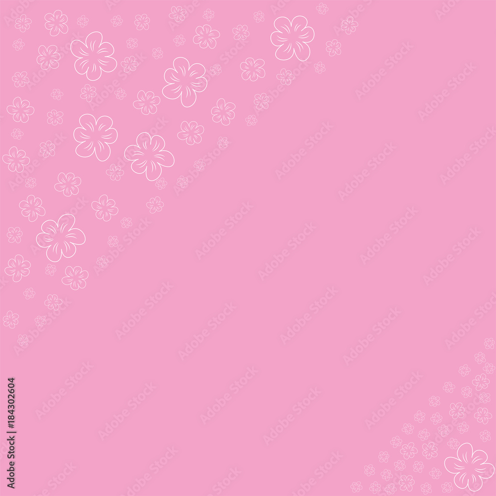 floral frame on a pink background prints, greeting cards, invitations for holiday, birthday, wedding, Valentine's day, party floral frame on a pink background prints, greeting cards, invitations for holiday, birthday, wedding, Valentine's day, party