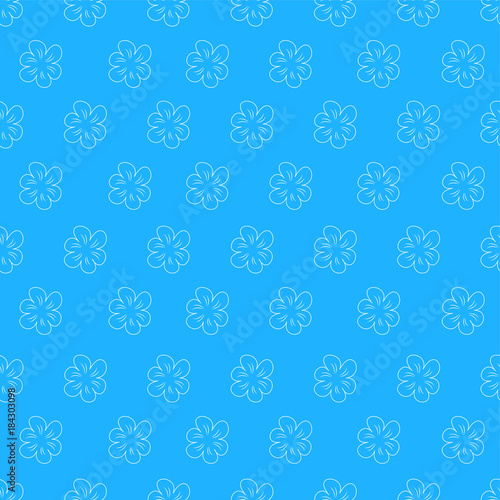 Floral seamless background, lot of flowers, abstract pattern