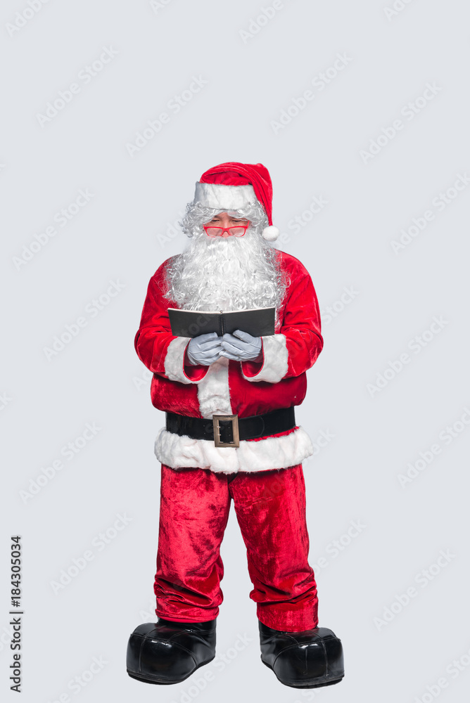 Santa claus read a book full lengh Santa claus read a book full lengh