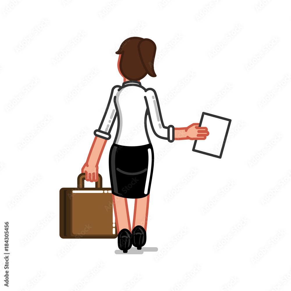 Business sketch woman Business sketch woman