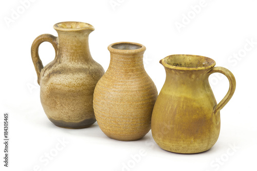 Clay pots, old ceramic vases