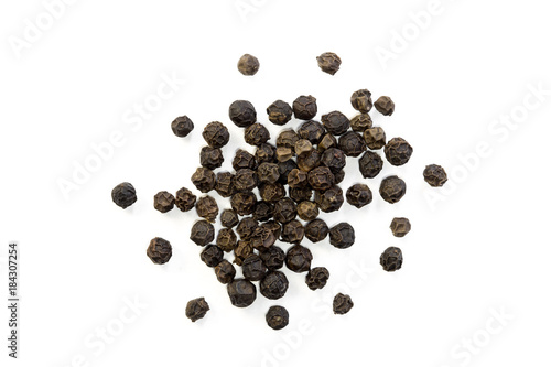 Black pepper dry isolated